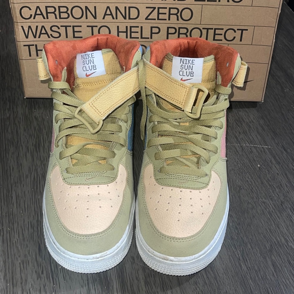 Nike Mens 10.5 Multi Air Force 1 Mid 07 LV8 NN Sun Club DQ4530-800 - Picture 3 of 8
